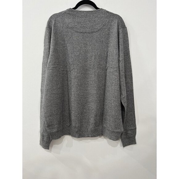 NWT NORDSTROM Men's Size 2XL Cotton & Cashmere Blend Crewneck Sweater Grey - Picture 9 of 12